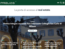 Tablet Screenshot of prelios.com